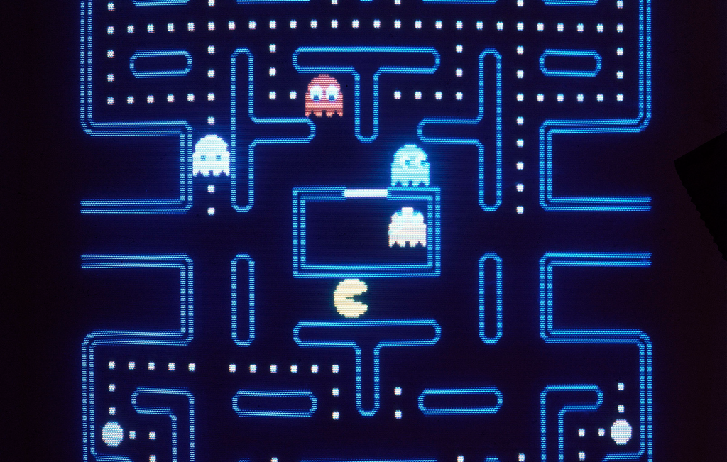 Pac-Man-spillet. Bilde.