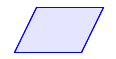 Parallellogram. Illustrasjon.