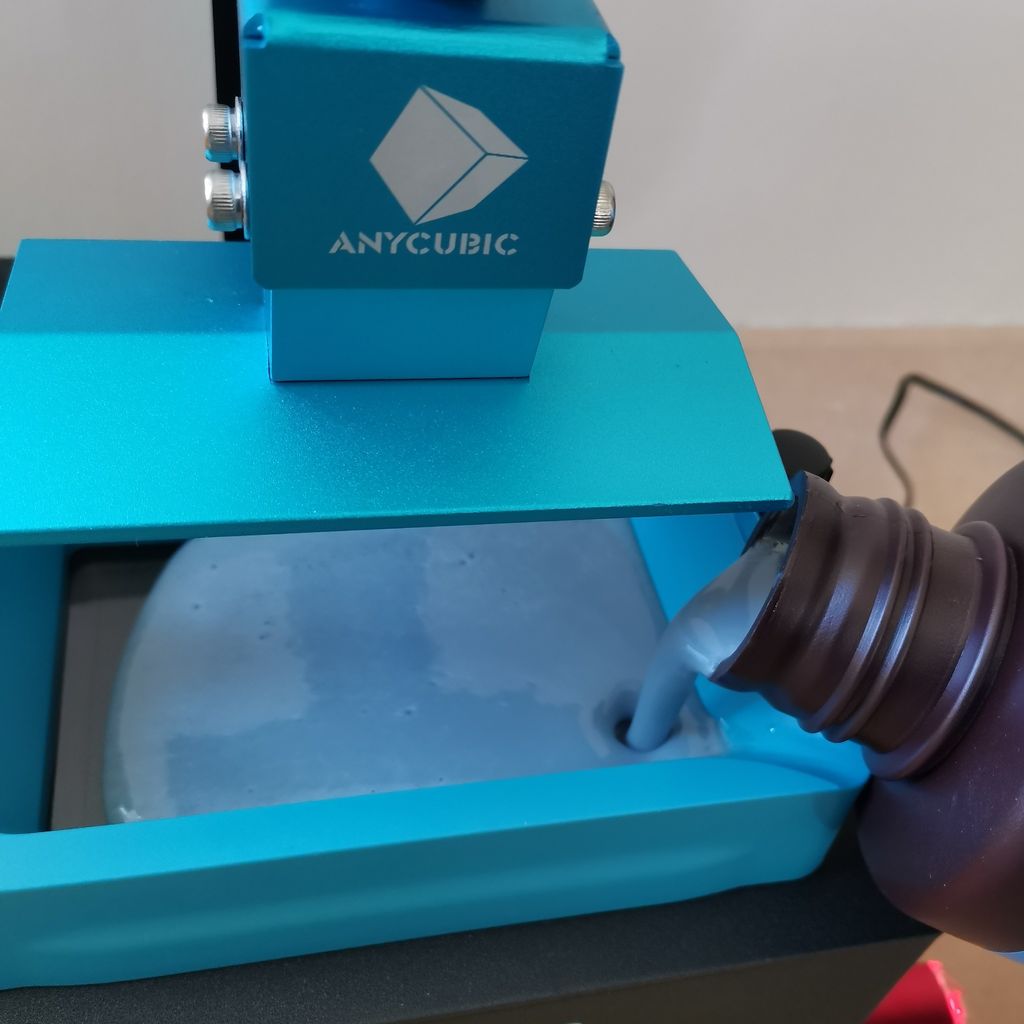 Væske av resin. Foto.