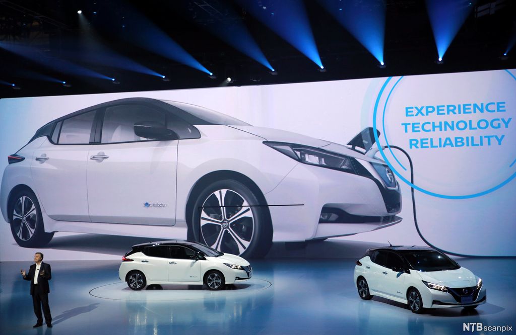Markedsføringskampanje for Nissan Leaf. Foto.