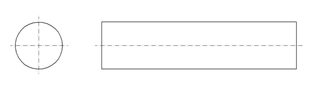 Bilde. Tegning av senterlinje.