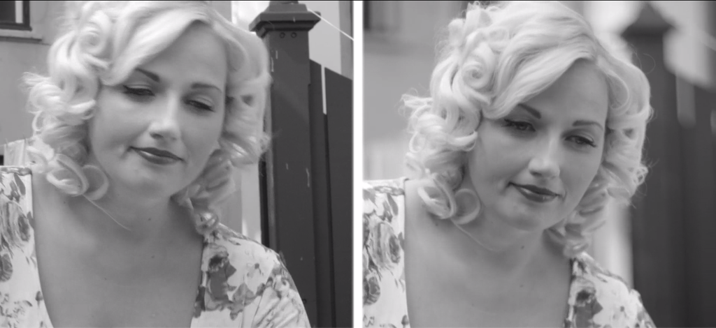 To portretter med ulik dybdeskarphet. Foto.