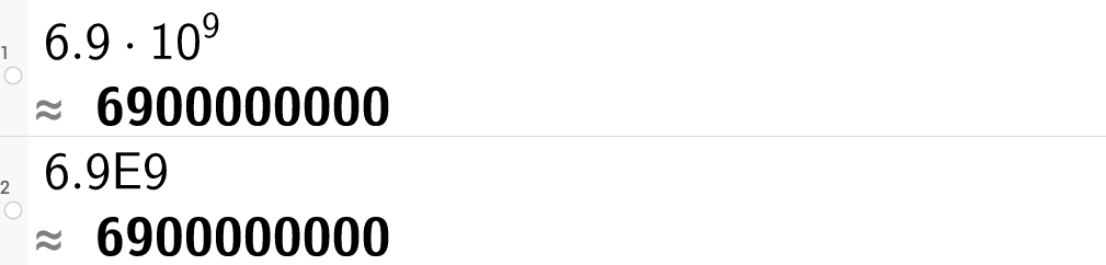 Skjermdump av standardform i GeoGebra