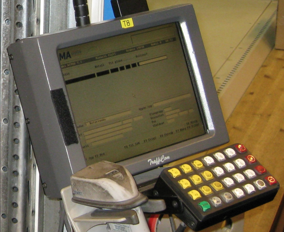 En terminal på et lager. Foto.