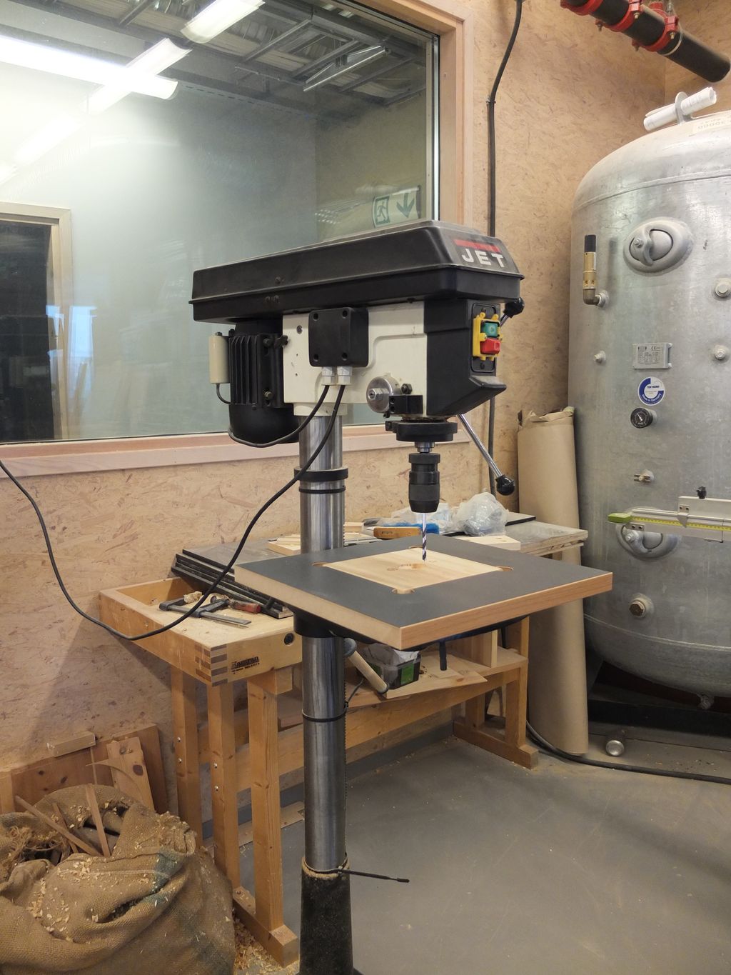 Søylebormaskin. Foto.