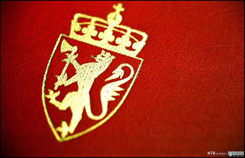 Riksvåpenet i Noreg. Foto.