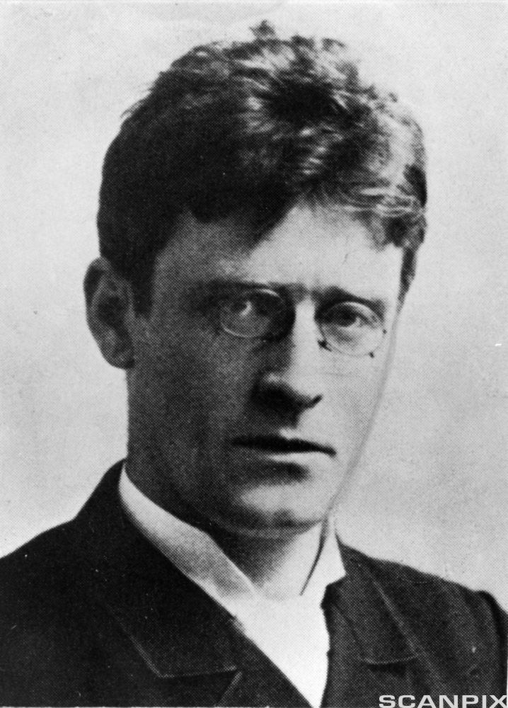 Portrett av Knut Hamsun. Foto.