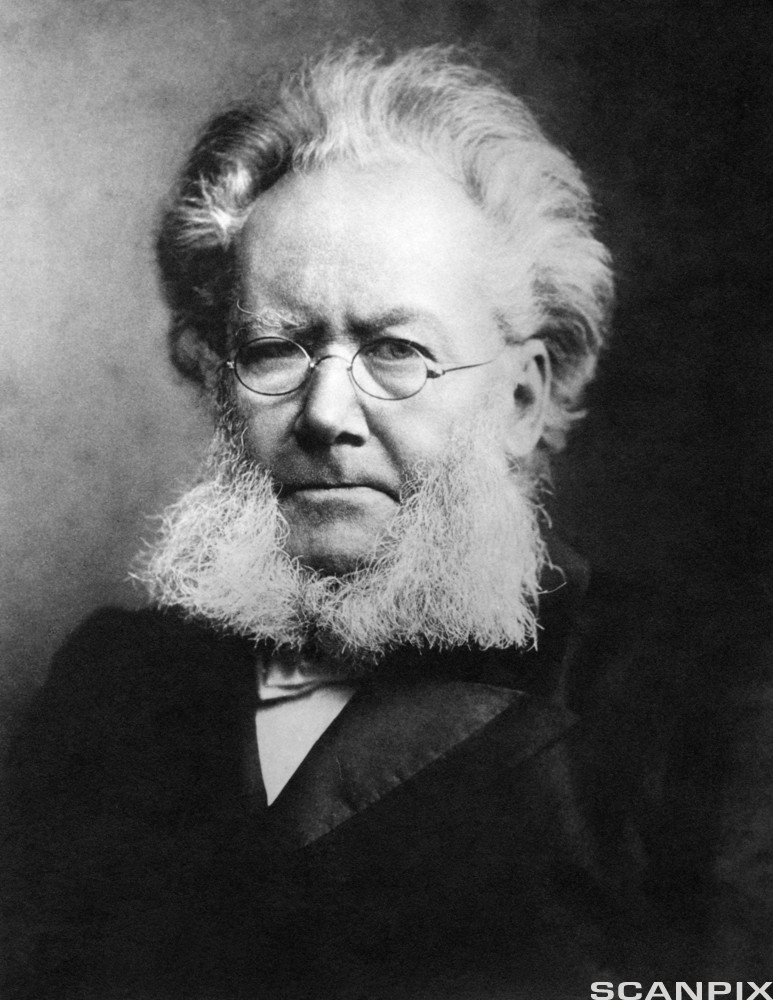 Portrett av Henrik Ibsen. Foto.