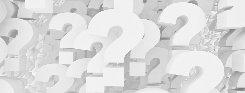 Question marks. Illustration.