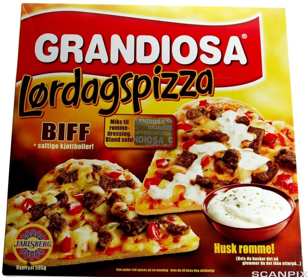 Embalasje Grandiosa lørdagspizza