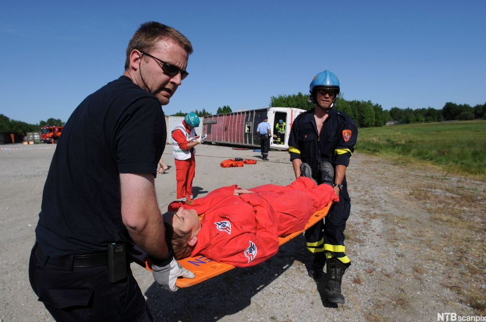 Beredskapsøvelse. Foto.