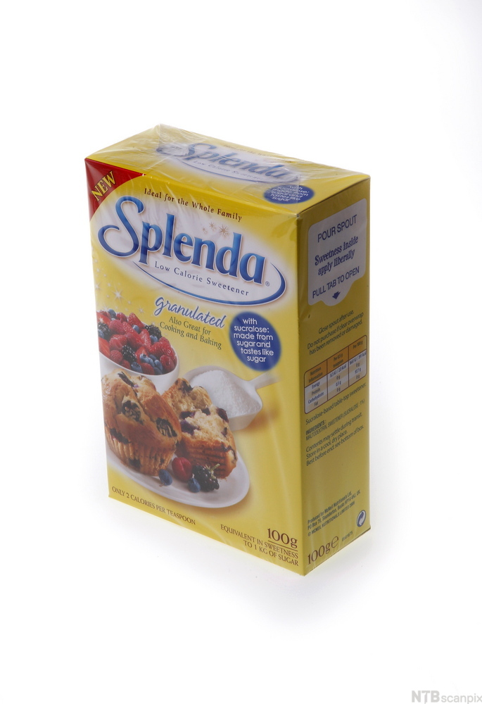 En pakke med Splenda. Foto.