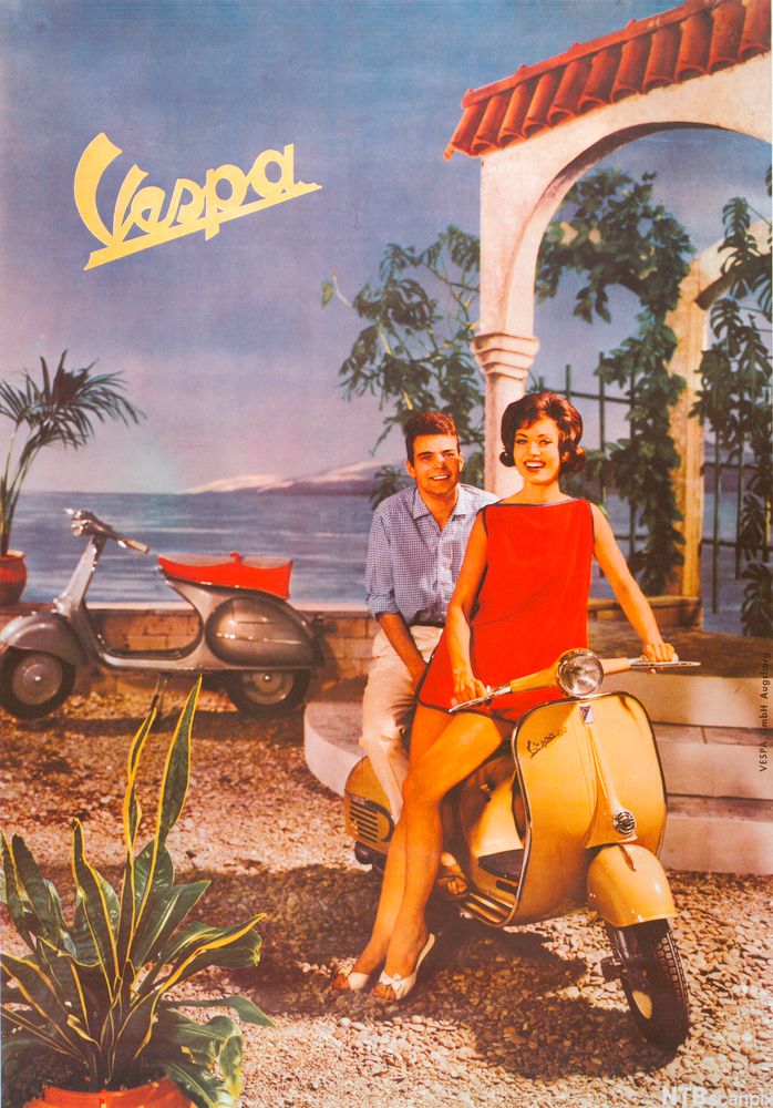 Reklameplakat for moped