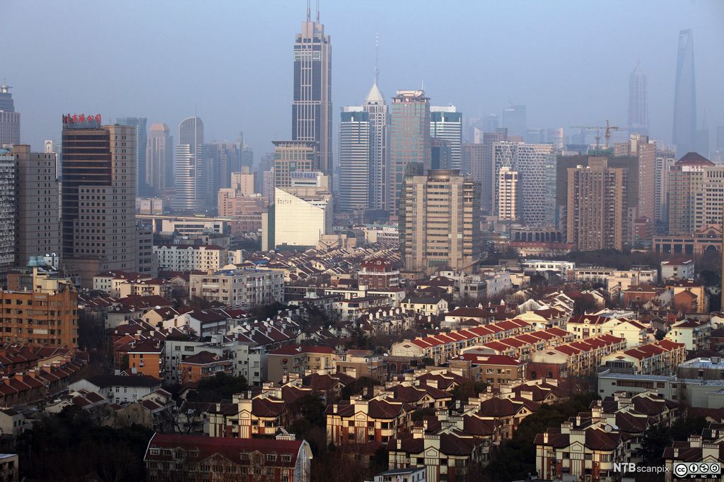 Det franske konsesjonsområdet i Shanghai. Foto.
