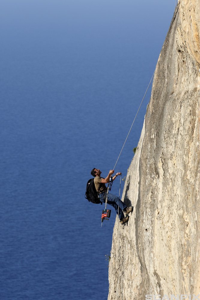 Foto av en fjellklatrer.