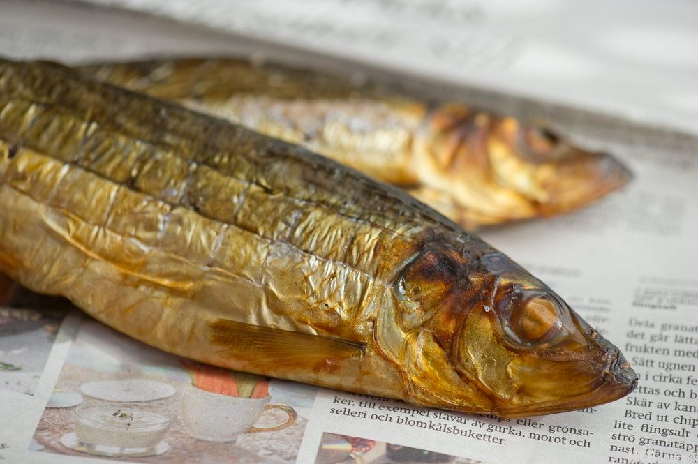 Røykt sild. Foto.