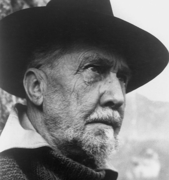Den amerikanske poeten Ezra Pound. Foto.