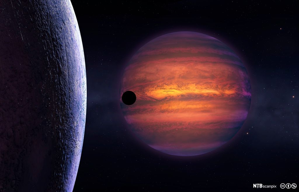 Ulike himmellegemer. Illustrasjon.