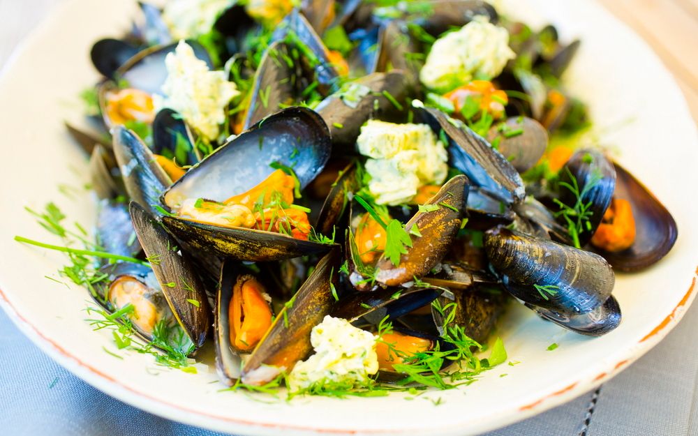 Kvitlauks- og kvitvinsdampa blåskjel. Foto.