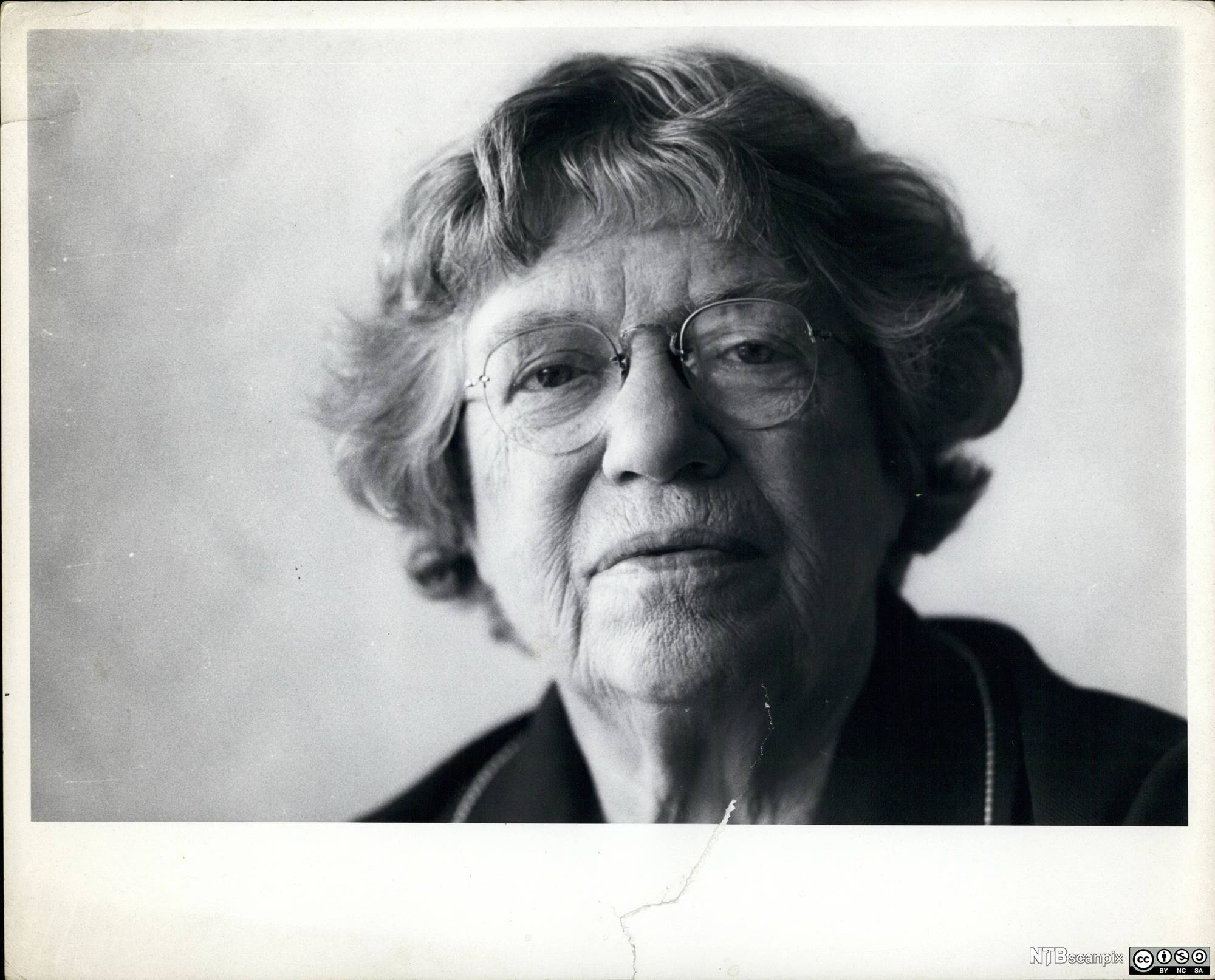 Portrett av den amerikanske antropologen Margaret Mead. Foto.