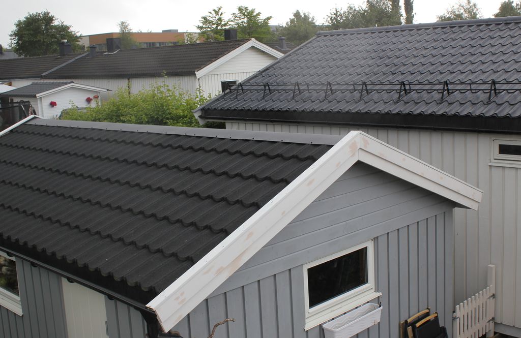 Tak med møne. Foto.