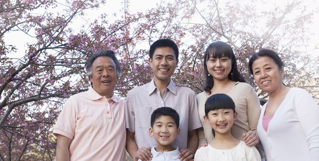 Familieportrett. Foto.