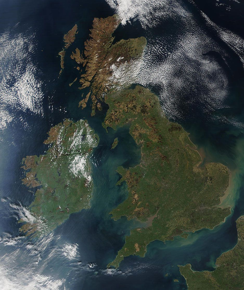 The British Isles. Foto.