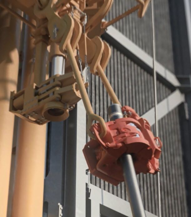 Elevator i links. Illustrasjon.