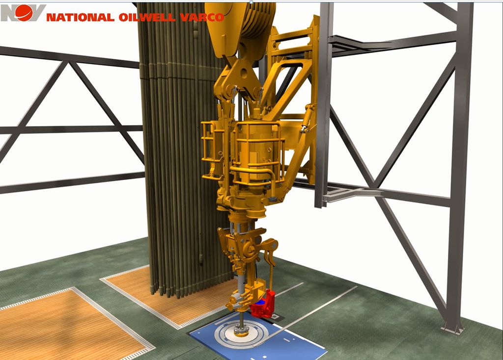 Tårnboremaskin. Illustrasjon.