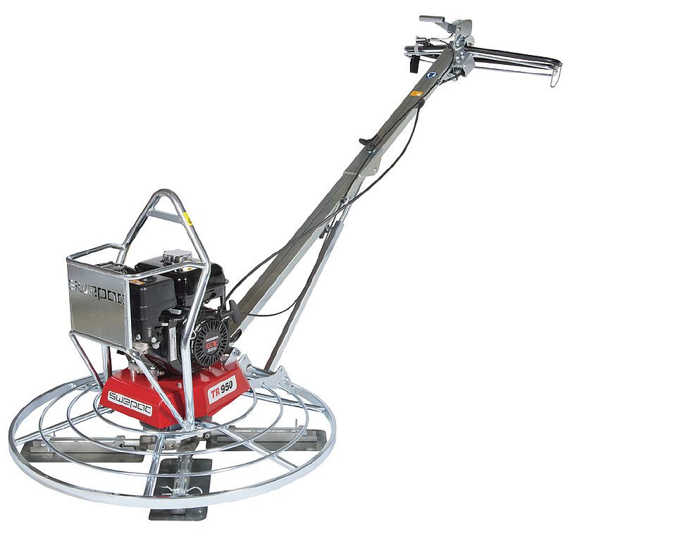 Glattemaskin til pussing av betongoverflater. Foto.