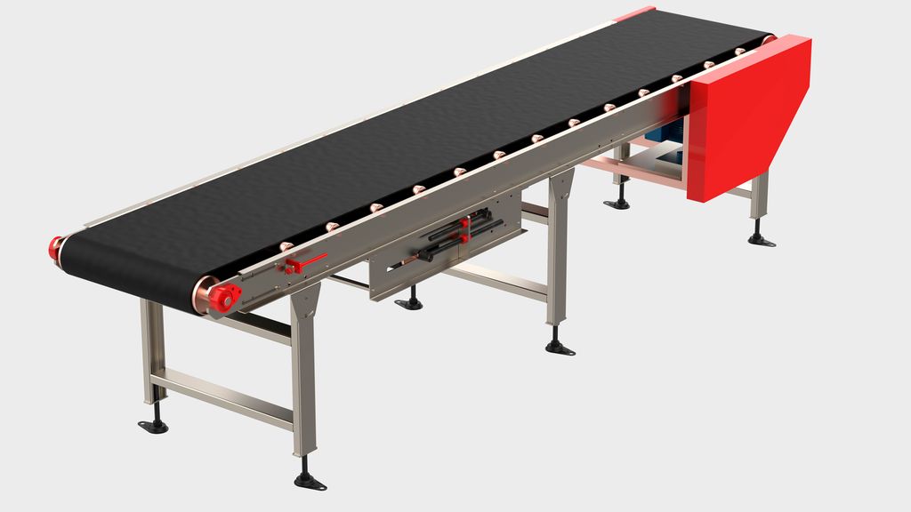 Tomt transportbånd. Foto.