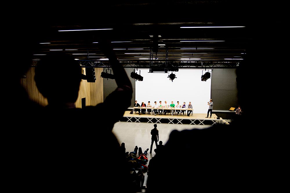 Spørsmål fra salen under skoledebatt