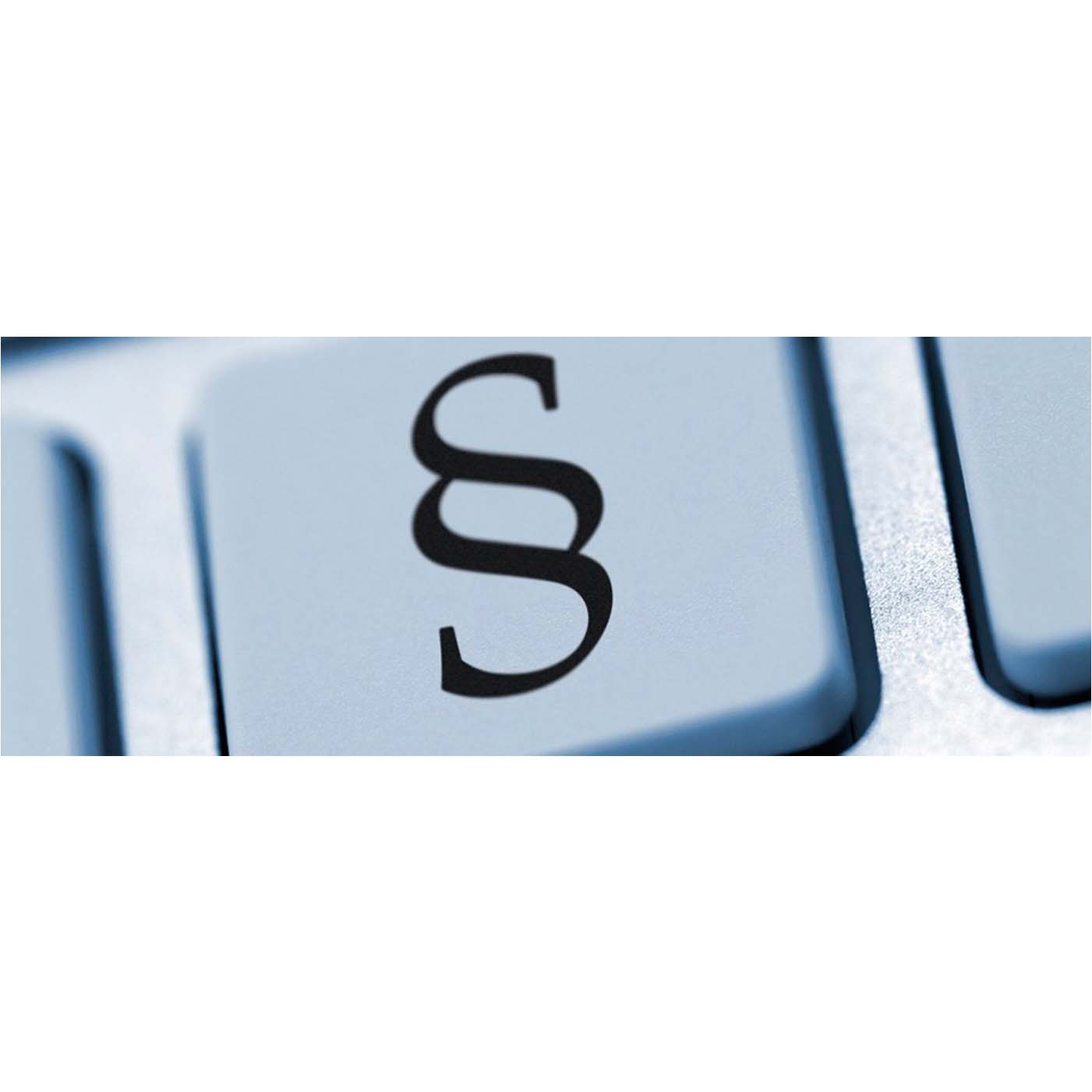 Paragrafsymbol på et tastatur. Foto